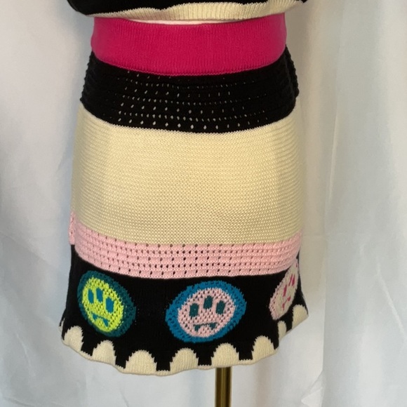 BARROW Official logo-jacquard knitted skirt Size Small - Picture 2 of 7